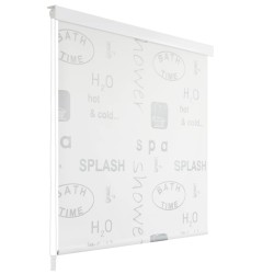 vidaXL Persiana enrollable de ducha Splash 100x240 cm
