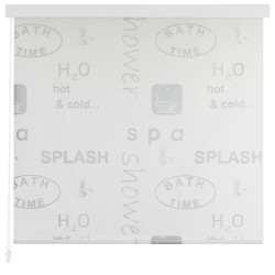 vidaXL Persiana enrollable de ducha Splash 100x240 cm