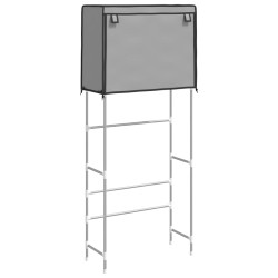 vidaXL Estantería 2 niveles lavadora hierro gris 71x29,5x170,5cm