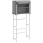 vidaXL Estantería 2 niveles lavadora hierro gris 71x29,5x170,5cm vidaXL Estantería 2 niveles lavadora hierro gris 71x29,5x170,5cm