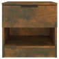 vidaXL Mesitas de noche 2 uds madera contrachapada color roble ahumado vidaXL Mesitas de noche 2 uds madera contrachapada color roble ahumado