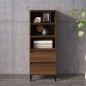 vidaXL Aparador alto madera contrachapada roble marrón 40x36x110 cm vidaXL Aparador alto madera contrachapada roble marrón 40x36x110 cm