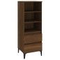 vidaXL Aparador alto madera contrachapada roble marrón 40x36x110 cm vidaXL Aparador alto madera contrachapada roble marrón 40x36x110 cm