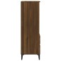 vidaXL Aparador alto madera contrachapada roble marrón 40x36x110 cm vidaXL Aparador alto madera contrachapada roble marrón 40x36x110 cm