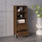 vidaXL Aparador alto madera contrachapada roble marrón 40x36x110 cm vidaXL Aparador alto madera contrachapada roble marrón 40x36x110 cm