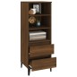 vidaXL Aparador alto madera contrachapada roble marrón 40x36x110 cm vidaXL Aparador alto madera contrachapada roble marrón 40x36x110 cm