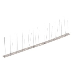 vidaXL Set de 6 hileras pinchos contra pájaros y palomas 2 filas 3 m