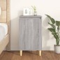 vidaXL Mesita de noche madera contrachapada gris Sonoma 40x35x70 cm