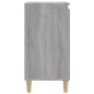 vidaXL Mesita de noche madera contrachapada gris Sonoma 40x35x70 cm