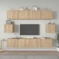 vidaXL Set de muebles para TV 6 pzas madera contrachapada roble sonoma vidaXL Set de muebles para TV 6 pzas madera contrachapada roble sonoma