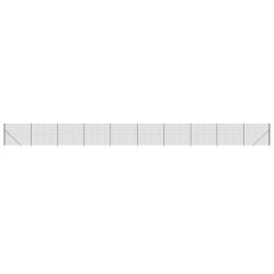 vidaXL Cerca de alambre con pinchos de anclaje gris antracita 1,6x25 m