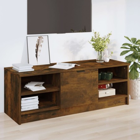 vidaXL Mueble de TV madera contrachapada roble ahumado 102x35,5x36,5cm