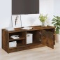 vidaXL Mueble de TV madera contrachapada roble ahumado 102x35,5x36,5cm