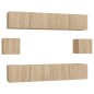 vidaXL Set de muebles para TV 6 pzas madera contrachapada roble sonoma vidaXL Set de muebles para TV 6 pzas madera contrachapada roble sonoma
