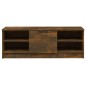 vidaXL Mueble de TV madera contrachapada roble ahumado 102x35,5x36,5cm