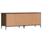 vidaXL Zapatero madera de ingeniería marrón roble 131x35x50 cm vidaXL Zapatero madera de ingeniería marrón roble 131x35x50 cm