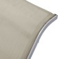 vidaXL Tumbona textilene y aluminio color crema vidaXL Tumbona textilene y aluminio color crema