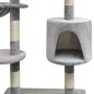 vidaXL Rascador para gatos con poste rascador de sisal 125 cm gris vidaXL Rascador para gatos con poste rascador de sisal 125 cm gris