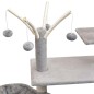 vidaXL Rascador para gatos con poste rascador de sisal 125 cm gris vidaXL Rascador para gatos con poste rascador de sisal 125 cm gris