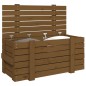 vidaXL Caja almacenaje madera maciza pino marrón miel 91x40,5x42 cm vidaXL Caja almacenaje madera maciza pino marrón miel 91x40,5x42 cm