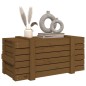 vidaXL Caja almacenaje madera maciza pino marrón miel 91x40,5x42 cm vidaXL Caja almacenaje madera maciza pino marrón miel 91x40,5x42 cm