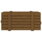vidaXL Caja almacenaje madera maciza pino marrón miel 91x40,5x42 cm vidaXL Caja almacenaje madera maciza pino marrón miel 91x40,5x42 cm