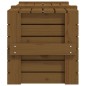 vidaXL Caja almacenaje madera maciza pino marrón miel 91x40,5x42 cm vidaXL Caja almacenaje madera maciza pino marrón miel 91x40,5x42 cm