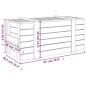 vidaXL Caja almacenaje madera maciza pino marrón miel 91x40,5x42 cm vidaXL Caja almacenaje madera maciza pino marrón miel 91x40,5x42 cm