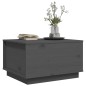 vidaXL Mesa de centro madera maciza de pino gris 60x50x35 cm vidaXL Mesa de centro madera maciza de pino gris 60x50x35 cm