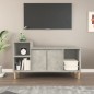 vidaXL Mueble para TV madera contrachapada gris hormigón 100x35x55 cm vidaXL Mueble para TV madera contrachapada gris hormigón 100x35x55 cm