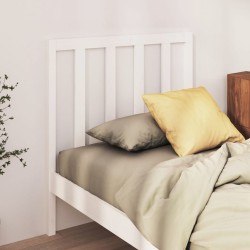 vidaXL Cabecero de cama madera maciza de pino blanco 95x4x100 cm