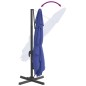 vidaXL Sombrilla colgante con poste de aluminio azul celeste 400x300cm vidaXL Sombrilla colgante con poste de aluminio azul celeste 400x300cm