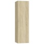 vidaXL Set de muebles para TV 3 pzas madera contrachapada roble sonoma vidaXL Set de muebles para TV 3 pzas madera contrachapada roble sonoma
