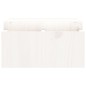 vidaXL Soporte de monitor madera maciza de pino blanco 70x27,5x15 cm