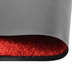 vidaXL Felpudo lavable rojo 90x150 cm