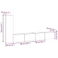 vidaXL Set de muebles para TV 3 pzas madera contrachapada roble sonoma vidaXL Set de muebles para TV 3 pzas madera contrachapada roble sonoma