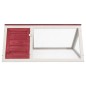 vidaXL Conejera jaula de animales de madera rojo vidaXL Conejera jaula de animales de madera rojo