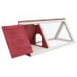 vidaXL Conejera jaula de animales de madera rojo vidaXL Conejera jaula de animales de madera rojo