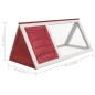 vidaXL Conejera jaula de animales de madera rojo vidaXL Conejera jaula de animales de madera rojo