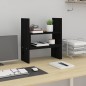vidaXL Soporte para monitor madera maciza pino negro (39-72)x17x43 cm vidaXL Soporte para monitor madera maciza pino negro (39-72)x17x43 cm