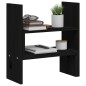 vidaXL Soporte para monitor madera maciza pino negro (39-72)x17x43 cm vidaXL Soporte para monitor madera maciza pino negro (39-72)x17x43 cm