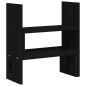 vidaXL Soporte para monitor madera maciza pino negro (39-72)x17x43 cm vidaXL Soporte para monitor madera maciza pino negro (39-72)x17x43 cm