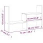 vidaXL Soporte para monitor madera maciza pino negro (39-72)x17x43 cm vidaXL Soporte para monitor madera maciza pino negro (39-72)x17x43 cm