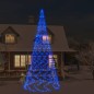 vidaXL Árbol de Navidad en asta de bandera 3000 LED azul 800 cm vidaXL Árbol de Navidad en asta de bandera 3000 LED azul 800 cm