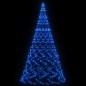 vidaXL Árbol de Navidad en asta de bandera 3000 LED azul 800 cm vidaXL Árbol de Navidad en asta de bandera 3000 LED azul 800 cm