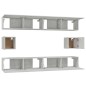 vidaXL Set de muebles de TV 6 pzas madera contrachapada gris hormigón