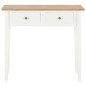 vidaXL Mesa consola tocador de madera blanca 79x30x74 cm