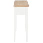 vidaXL Mesa consola tocador de madera blanca 79x30x74 cm
