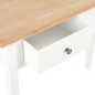 vidaXL Mesa consola tocador de madera blanca 79x30x74 cm