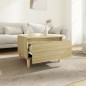 vidaXL Mesa auxiliar madera contrachapada roble Sonoma 50x46x35 cm vidaXL Mesa auxiliar madera contrachapada roble Sonoma 50x46x35 cm